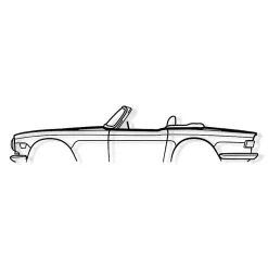 DÉCORATION MURALE EN MÉTAL - Silhouette de voiture - TR6 1971 - 100 cm - Édition limitée