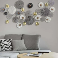 Décoration murale en métal Panel 135x7.5x69 cm