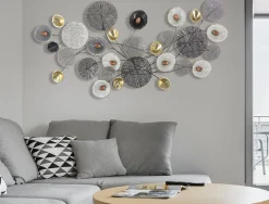 Décoration murale en métal Panel 135x7.5x69 cm