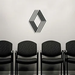 DÉCORATION MURALE EN MÉTAL - Logo de voiture - Marque emblématique française 1972