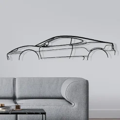 DÉCORATION MURALE EN MÉTAL - Silhouette de voiture - 360 Modena - 80 CM
