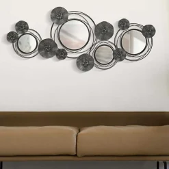 Décoration murale en métal Dark round 117x5.5x49 cm
