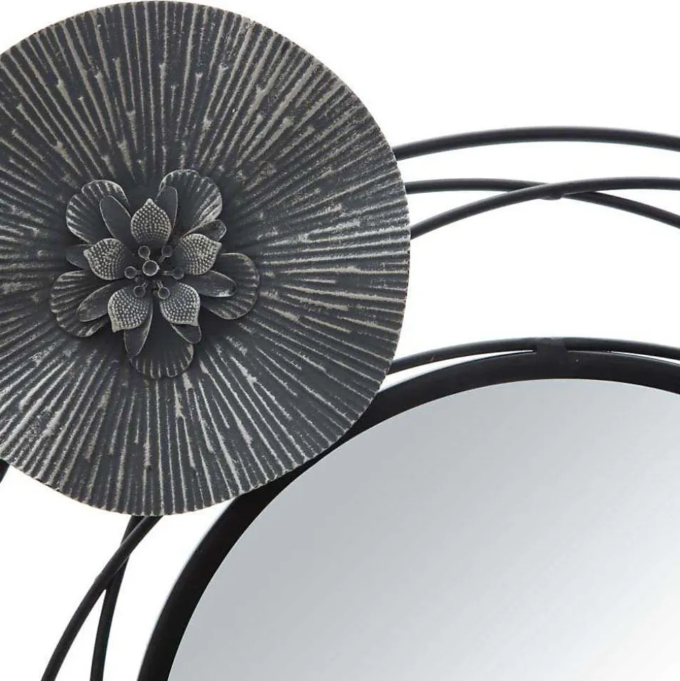 Décoration murale en métal Dark round 117x5.5x49 cm
