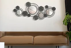 Décoration murale en métal Dark round 117x5.5x49 cm