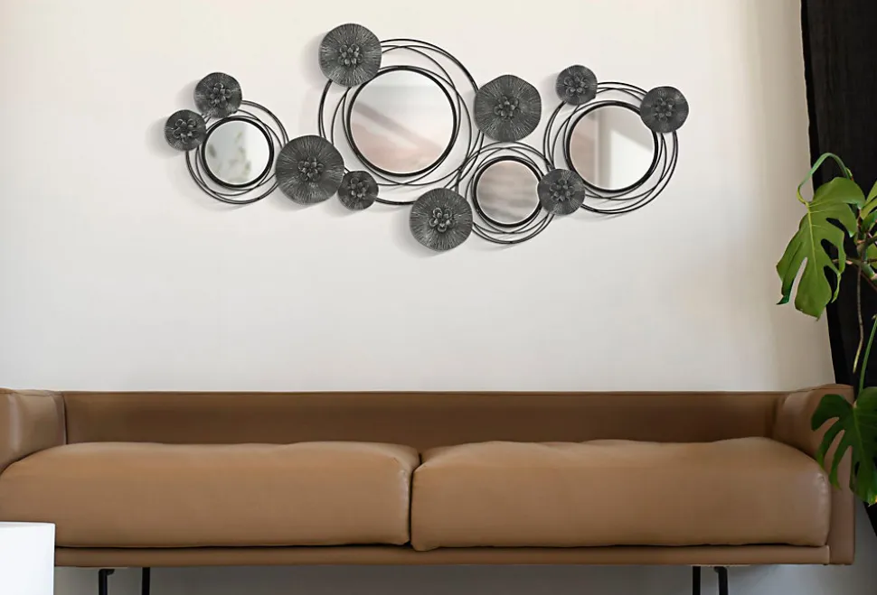Décoration murale en métal Dark round 117x5.5x49 cm