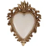 Décoration murale ex-voto cœur coloré blanc H.10,5cm Emde