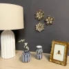 Décoration murale fleur miroir doré Ø12cm Emde
