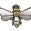 Décoration murale miroir abeille doré satiné Emde
