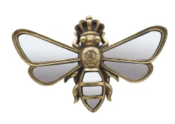 Décoration murale miroir abeille doré satiné Emde