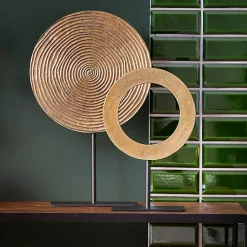 Décoration Rawas métal bronze noir 35x10x56cm