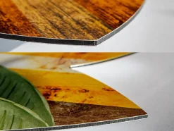 DECLINA, planche surf decorative, impression sur alu-dibond, deco murale, Planche de surf murale Waimea Bay, 100x30 cm