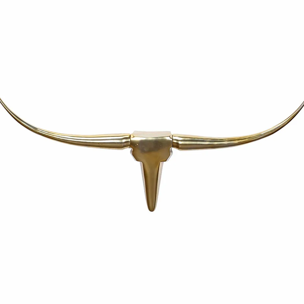 Deko Antler Bull M Deisgn cornes en aluminium 100 cm décoration murale Nouvelles FineBuy