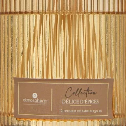 Diffuseur de parfum Albie 150ml verre Délices d'Epices - Atmosphera