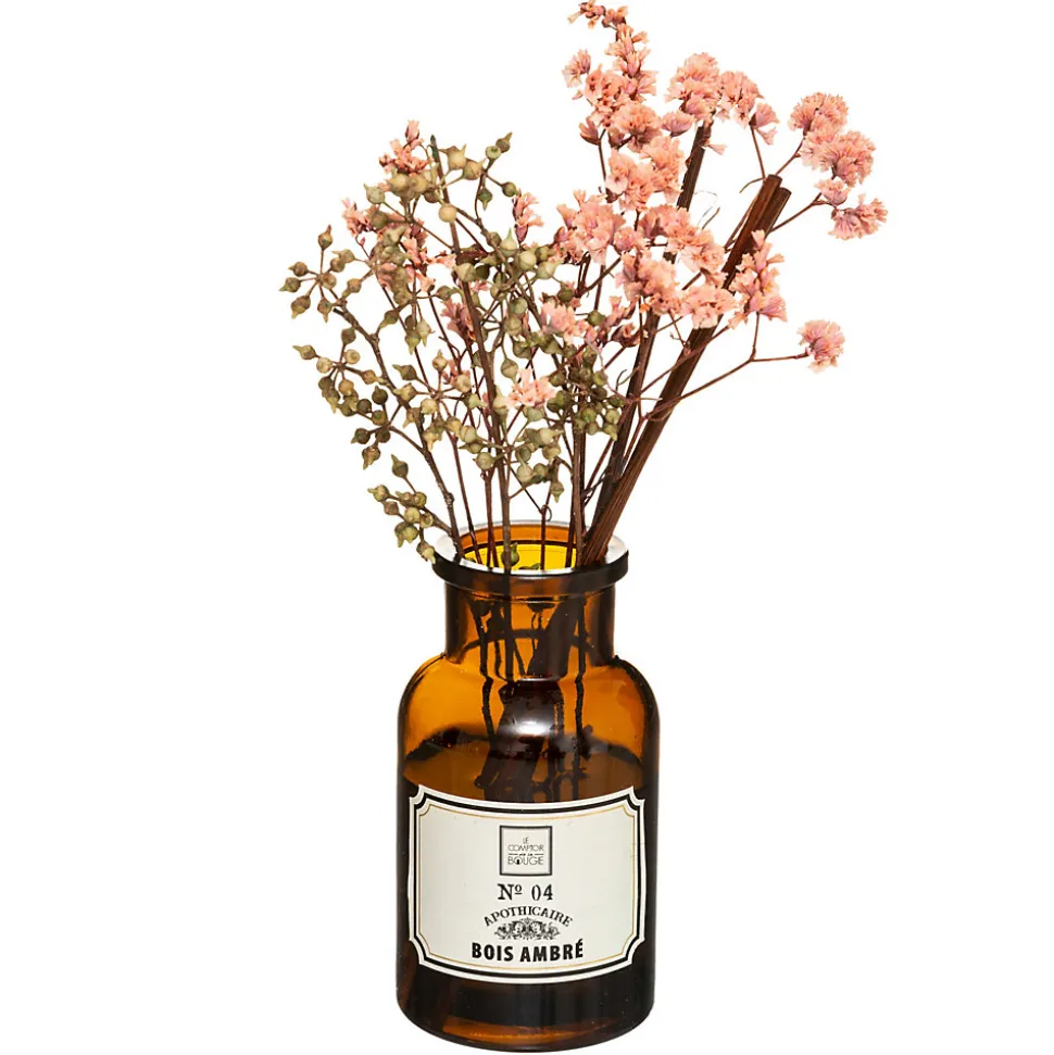 Diffuseur de parfum fleurs séchées bois ambré 100ml Atmosphera