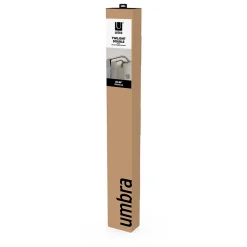 Double tringle à rideaux D25mm extensible argenté, 76-213cm