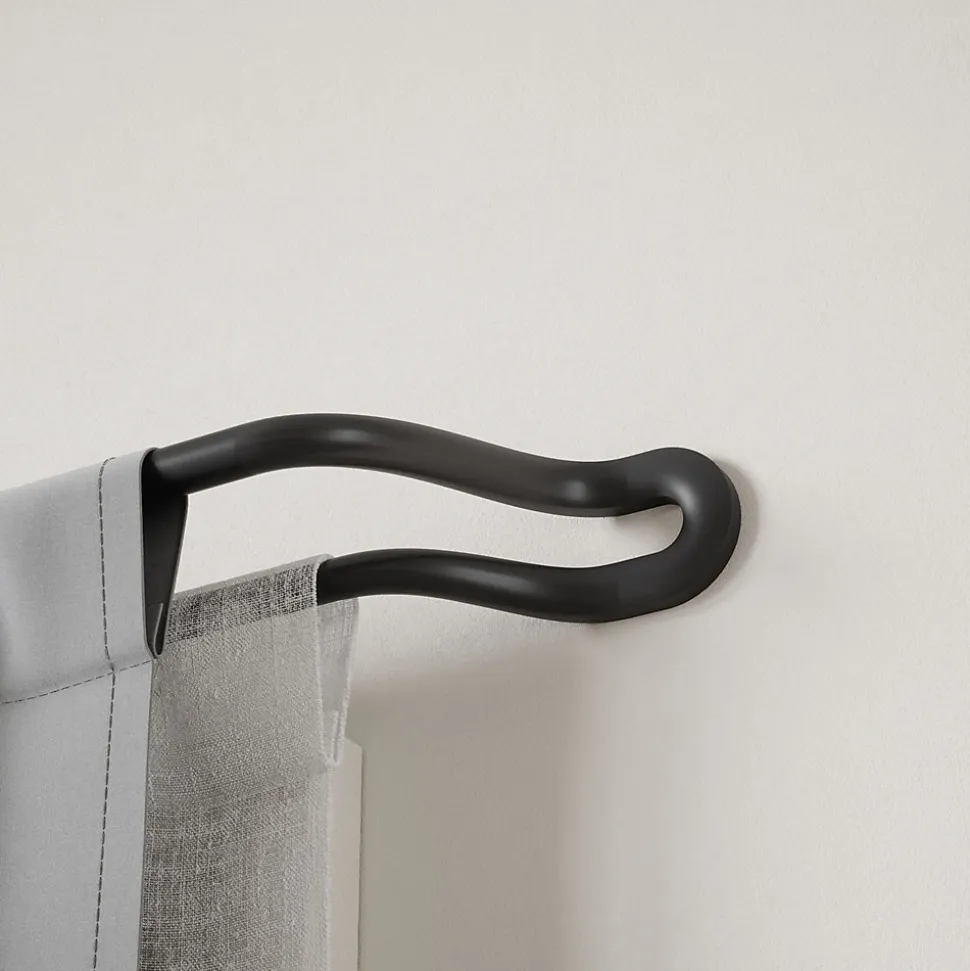 Double tringle à rideaux extensible Midnight