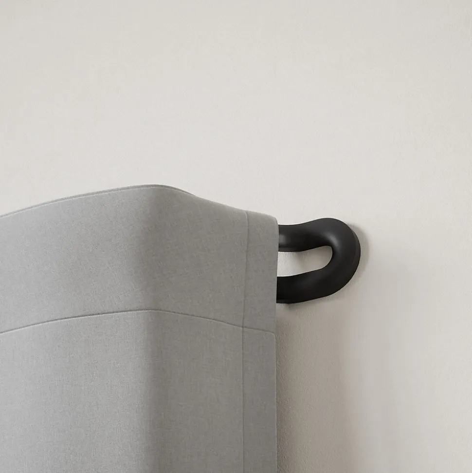 Double tringle à rideaux extensible Midnight
