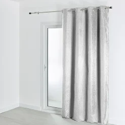 Doublure 100% occultante et thermique à velcro (140x250 cm - Argent)
