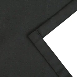 Doublure de rideau occultante à crochets Caldu effet tissé noir satin L.245 x l.135cm GoodHome