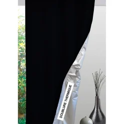 Doublure obscurcissante et thermique universelle (140x260 cm - Noir)