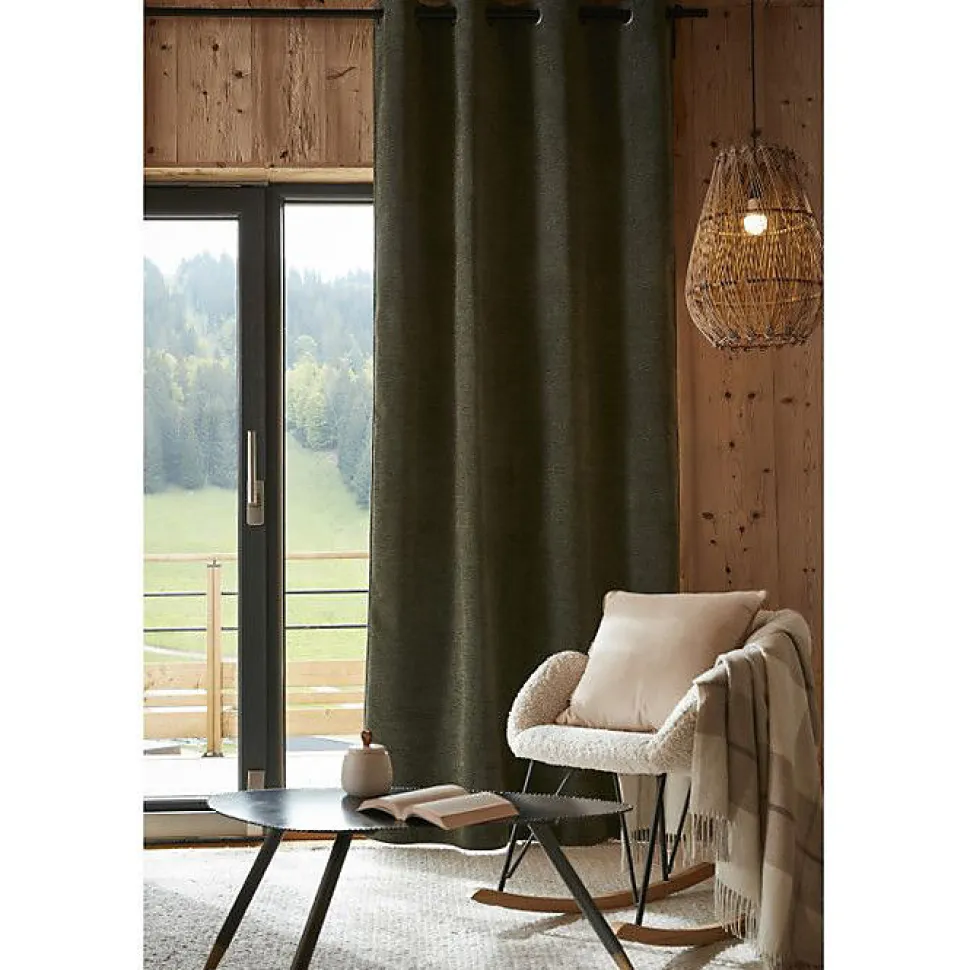 Drap housse L'Effet Papillon 180x200 cm Orange coton
