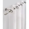 Easydeco - Tringle à Rideau Extensible - Nickel - de 120 à 210 cm (Pure)