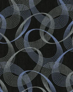 EDEM 85034BR36 Papier peint à motifs graphiques légèrement texturé accents métalliques 5,33 m2