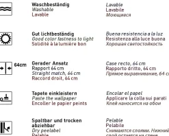 EDEM 85074BR30 Papier peint à motifs graphiques légèrement texturé accents métalliques 5,33 m2