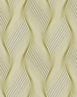EDEM 85030BR35 Papier peint à rayures légèrement texturé accents métalliques 5,33 m2