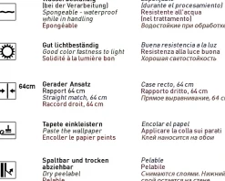 EDEM 85030BR36 Papier peint à rayures légèrement texturé accents métalliques 5,33 m2