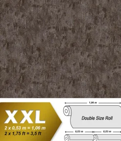 EDEM 410ST16 Papier peint texturé légèrement texturé effet métallique 10,65 m2