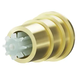Embout bouchon plat pour barre à rideau Easy-Fit Elasa métal doré Ø19mm GoodHome