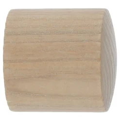 Embout bouchon pour barre à rideau Symi bois de frêne beige naturel Ø28mm GoodHome