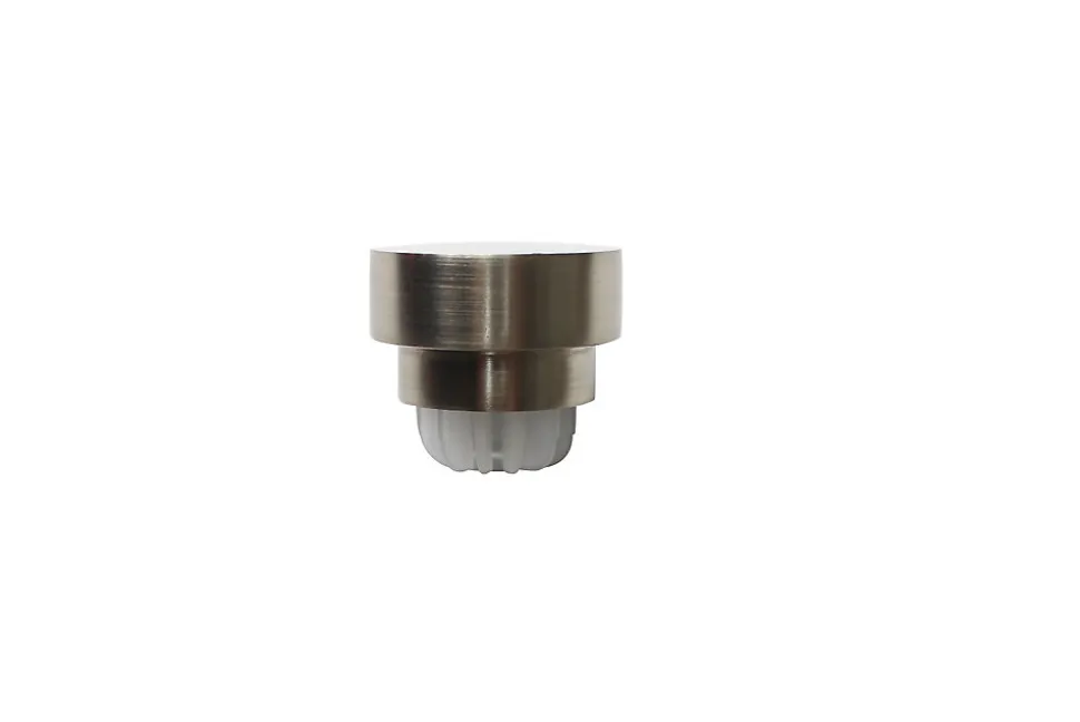 Embout bouchon pour barre à rideau 28 mm Athens GoodHome gris