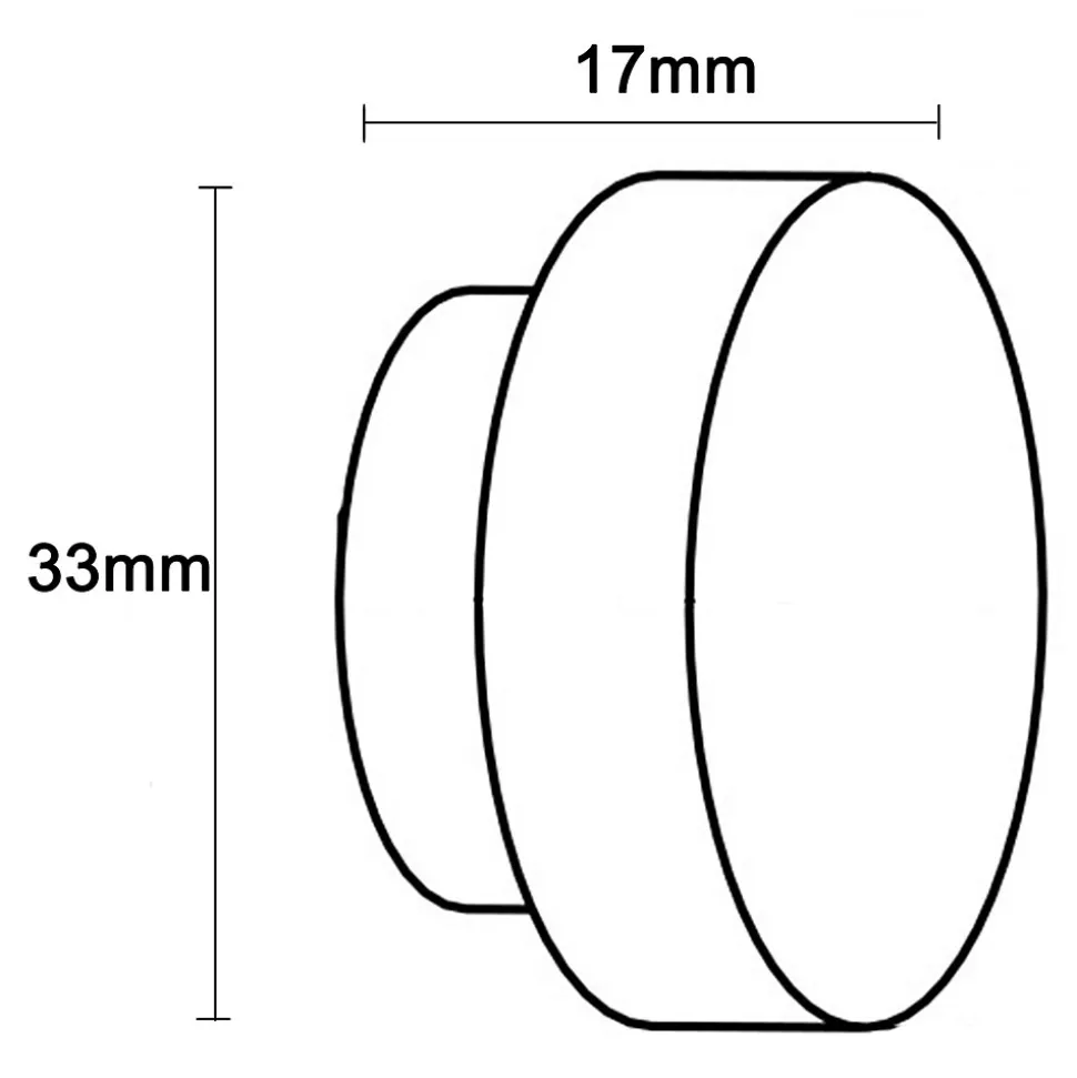 Embout bouchon pour barre à rideau GoodHome 19 mm Araxos noir