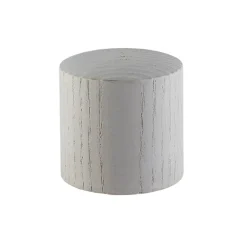 Embout bouchon pour barre à rideau GoodHome 28 mm Chalki blanc