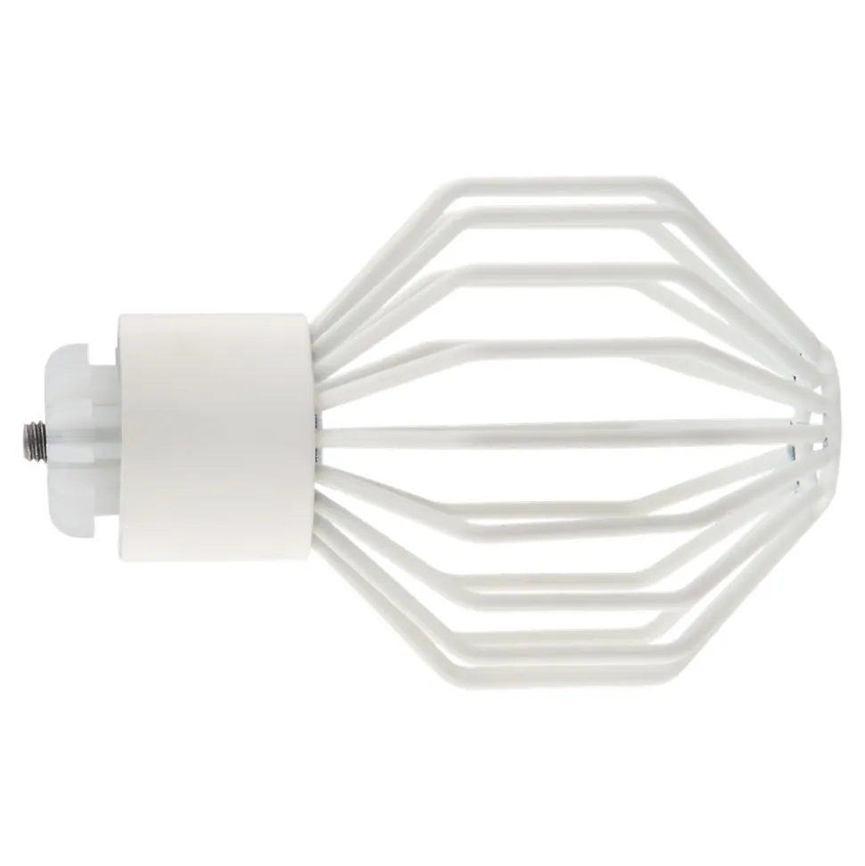 Embout boule cage pour barre à rideau Easy-Fit Anafi métal blanc Ø28mm GoodHome