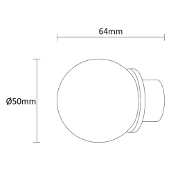 Embout boule pour barre à rideau GoodHome 19 mm Antiki or
