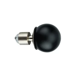 Embout boule pour barre à rideau GoodHome 19 mm Araxos noir