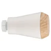 Embout cône bi-matière pour barre à rideau Easy-Fit Anafi métal blanc Ø19mm GoodHome