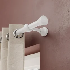 Embout cône pour barre à rideau Volos bois de hêtre blanc Ø28mm GoodHome