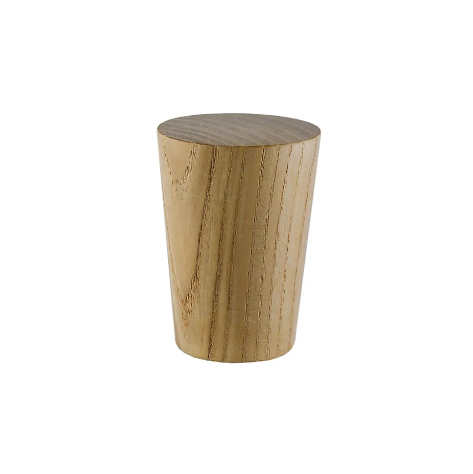 Embout cône pour barre à rideau GoodHome 28 mm Symi naturel
