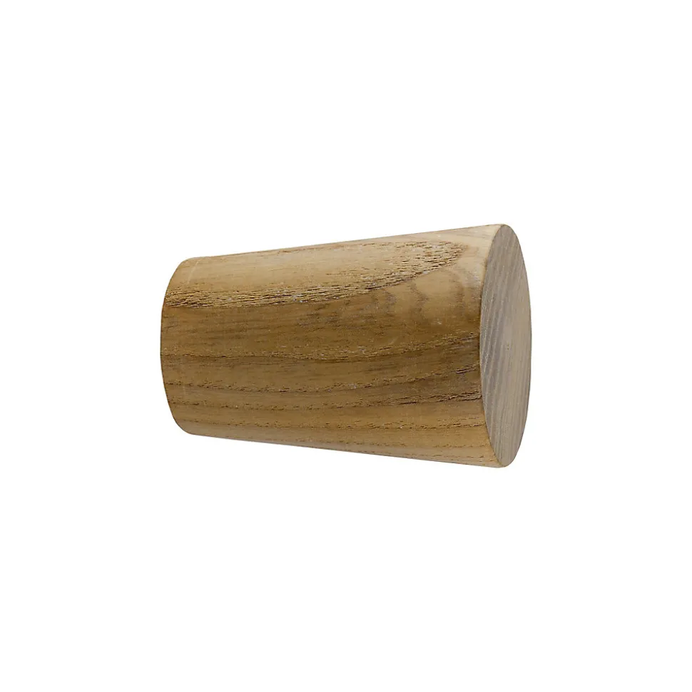 Embout cône pour barre à rideau GoodHome 28 mm Symi naturel