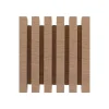 Embout cube strié pour barre à rideau bois de hêtre Ø28mm Mobois