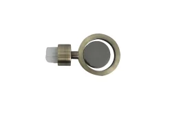 Embout disque pour barre à rideau GoodHome bicolore 19 mm Antiki or