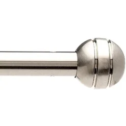EMBOUT TRINGLE RIDEAU BOULE NICKEL MAT