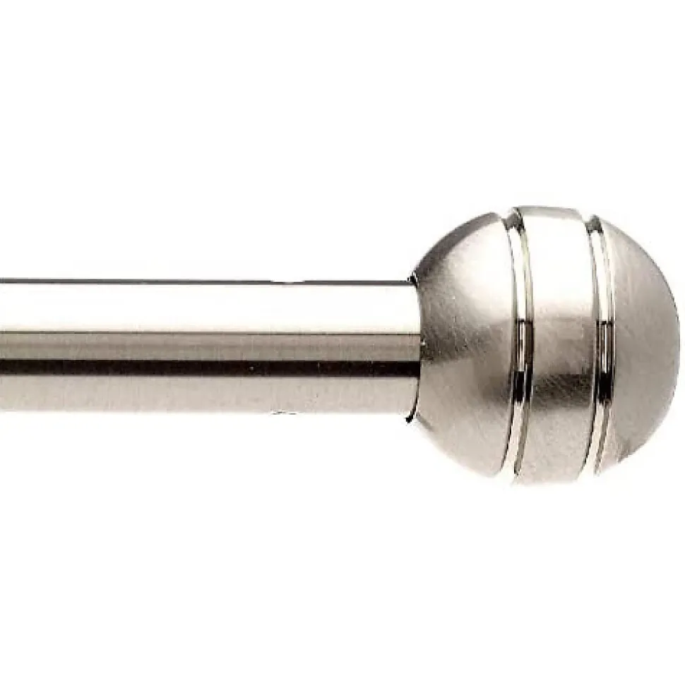 EMBOUT TRINGLE RIDEAU BOULE NICKEL MAT