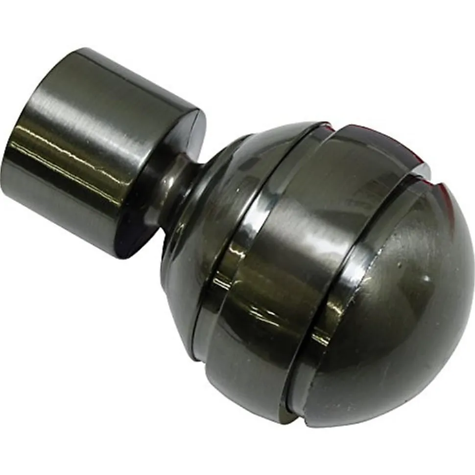EMBOUTS RIDEAUX GARDINIA CHICAGO - TITANIUM