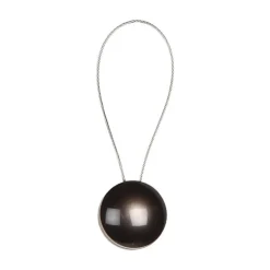 Embrasse à rideau aimanté rond coloris anthracite