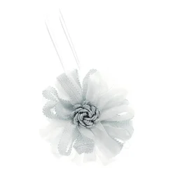 Embrasse à rideaux aimantée 9cm Blanc/Gris - Boulet